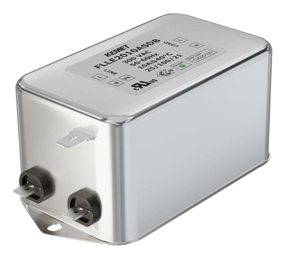 FLLE2010ARMB POWER LINE FILTER, MEDICAL, 10A, 300V KEMET