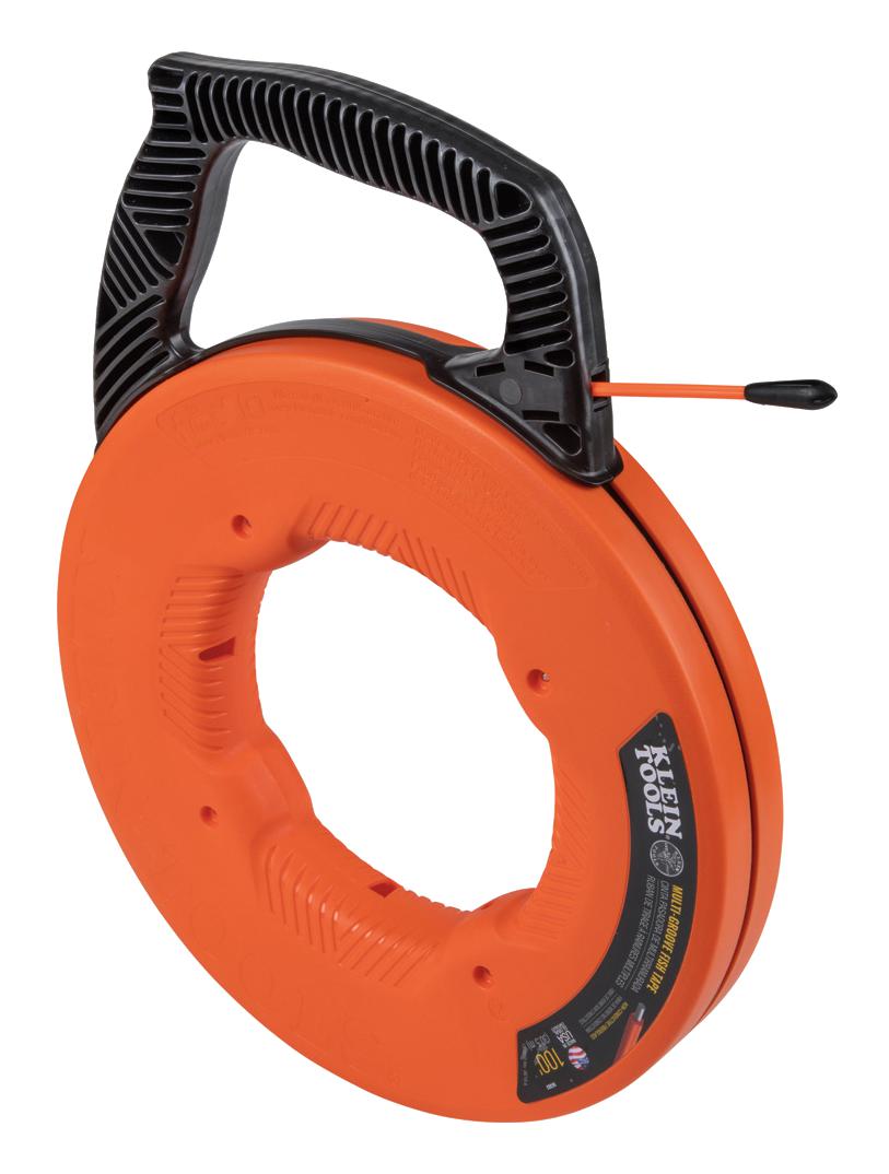 56383 STEEL FISH TAPE, 0.182" X 100FT, ORG/BLK KLEIN TOOLS