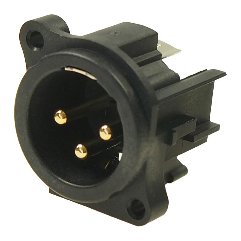 CP300251 XLR CONNECTOR, R/A PLUG, 3POS, PCB CLIFF ELECTRONIC COMPONENTS