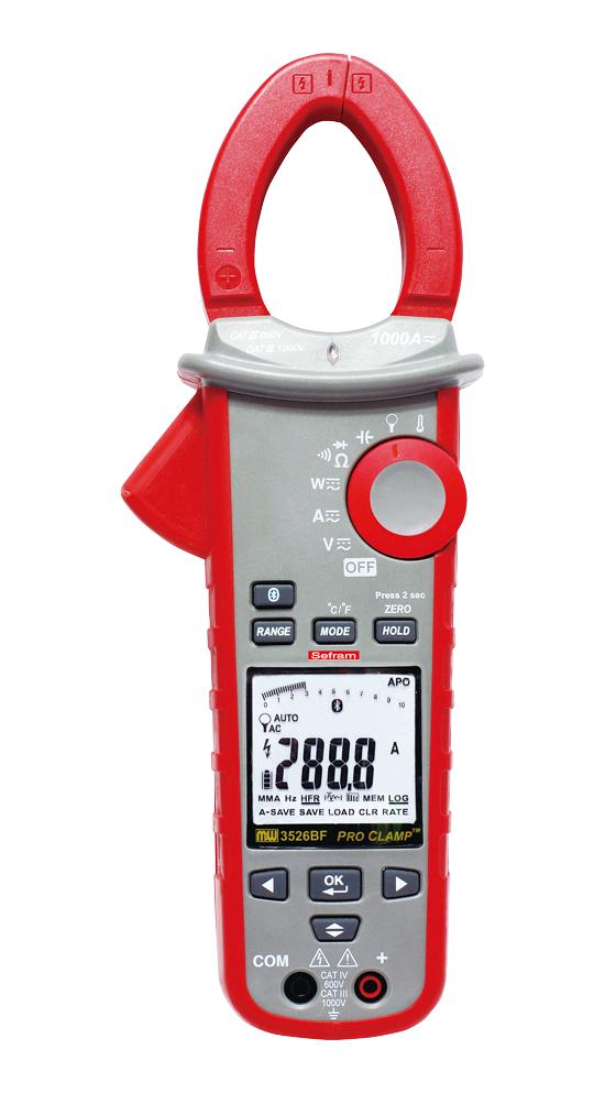 MW3526BF WATTMETER CLAMP, TRMS, 600A, 600KW SEFRAM