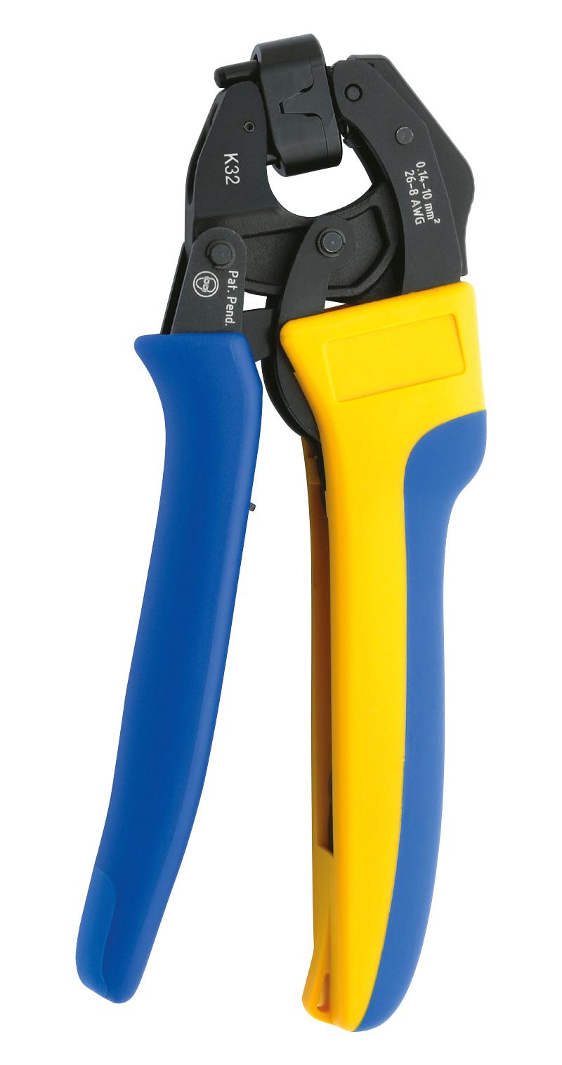K32 CRIMP TOOL, RATCHET, 0.14-10MM2, 177MM GUSTAV KLAUKE