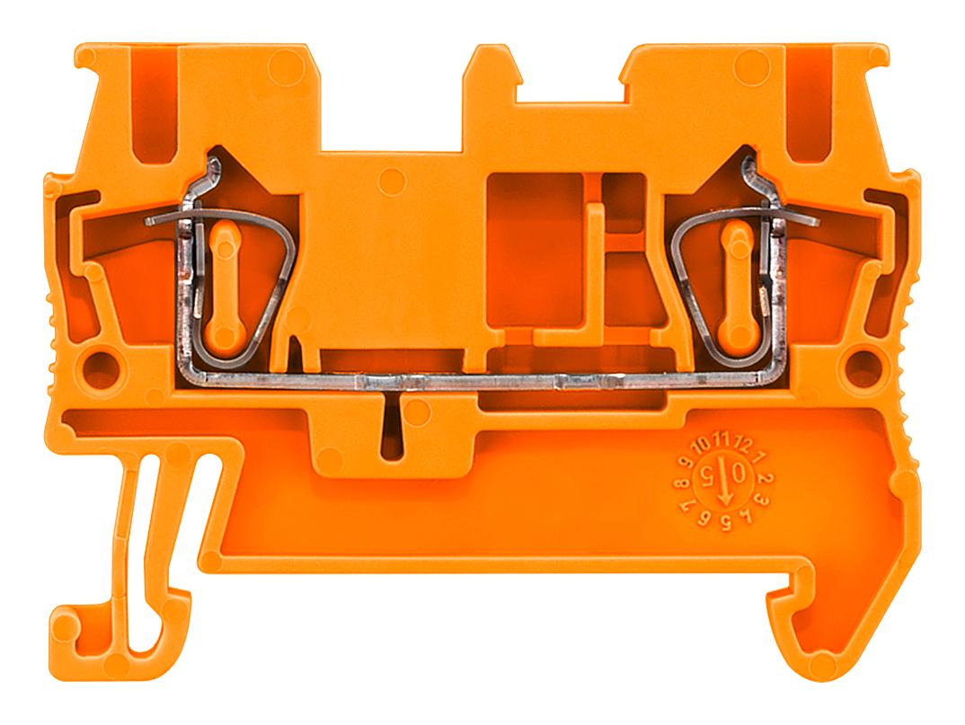 8WH2000-0AF04 DINRAIL TERMINAL BLOCK, 2WAY, 12AWG, ORG SIEMENS