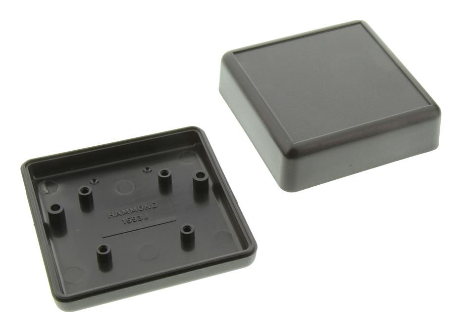 1593JBK ENCLOSURE, ABS, BLACK, 28X66X66MM HAMMOND