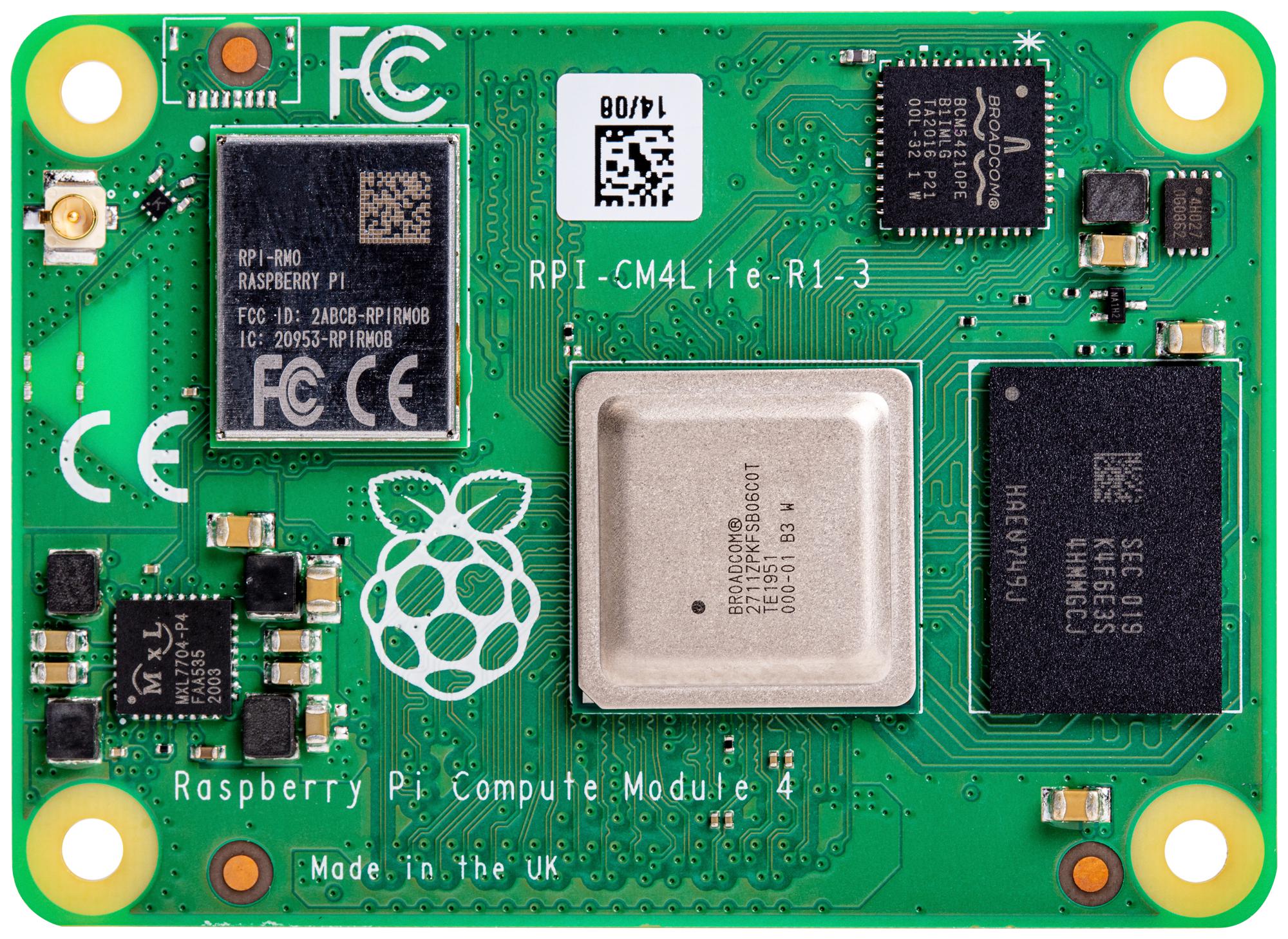 CM4108000 RPI COMPUTE MODULE 4 LITE, 8GB RAM, WIFI RASPBERRY-PI