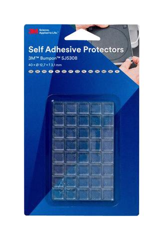 SJ5308 BUMPER, SQUARE, PU, 12.7MM, PK40 3M