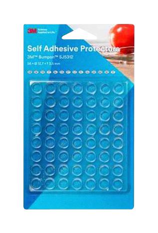 SJ5312 BUMPER, CYLINDRICAL, PU, 12.7MM, PK56 3M