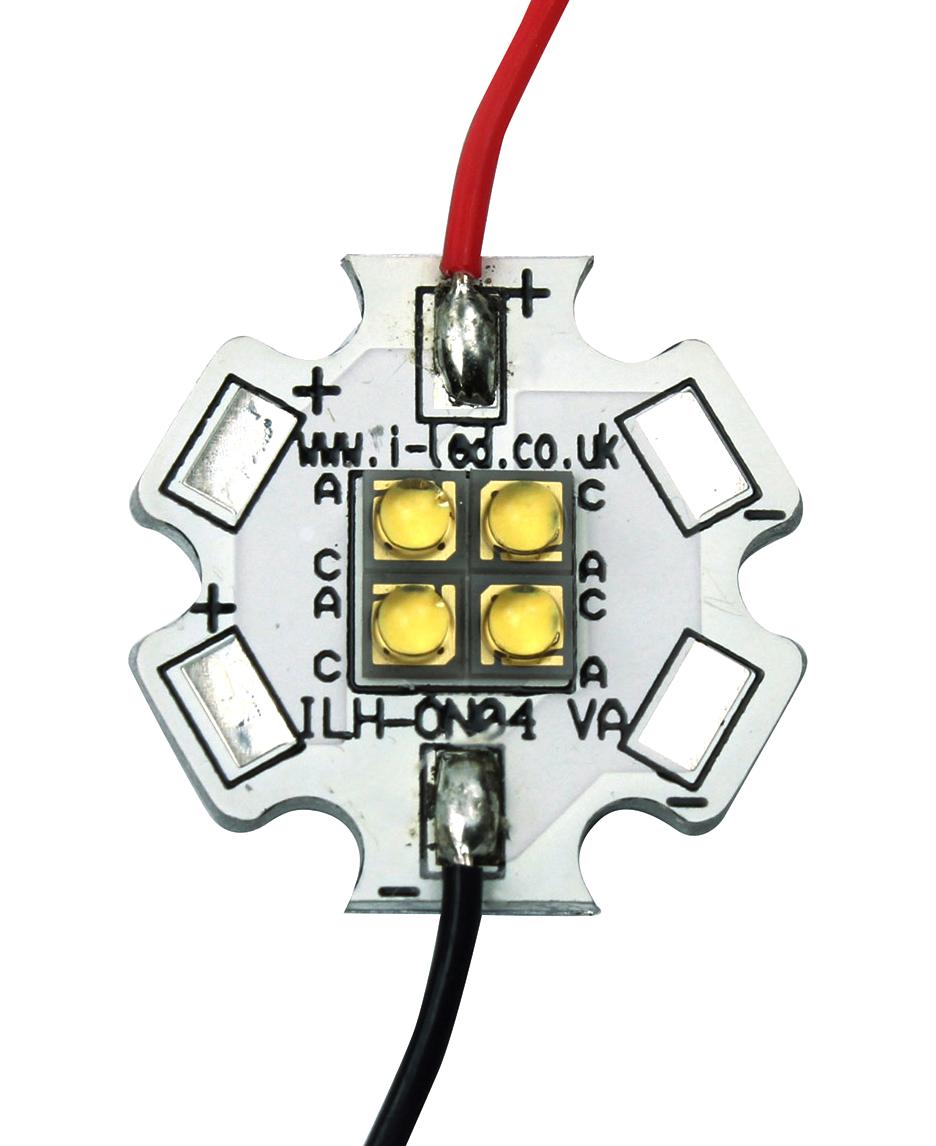 ILH-ON04-YELL-SC211-WIR200. LED MODULE, YELLOW, 590NM, 284LM, 3.24W INTELLIGENT LED SOLUTIONS