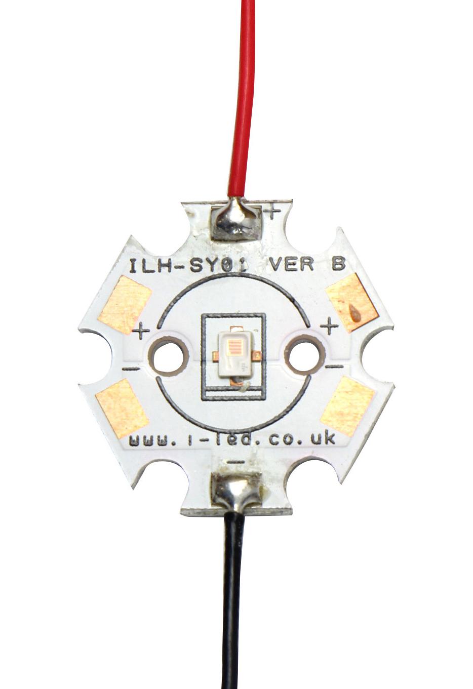 ILH-SY01-YELL-SC201-WIR200. LED MODULE, YELLOW, 590NM, 63LM, 2.07W INTELLIGENT LED SOLUTIONS