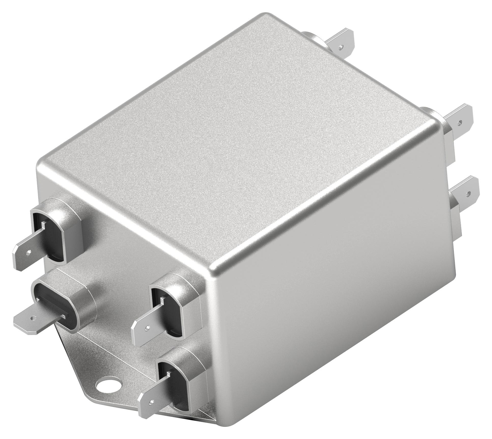 10KEBS6BFPD POWER LINE FILTER, 3 PHASE, 10A, 520VAC CORCOM - TE CONNECTIVITY