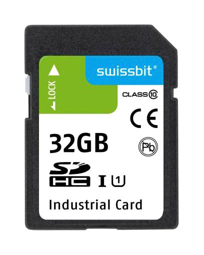 SFSD032GL2AM1TO-I-5E-221-STD SDHC / SDXC FLASH MEMORY CARD, 32GB SWISSBIT