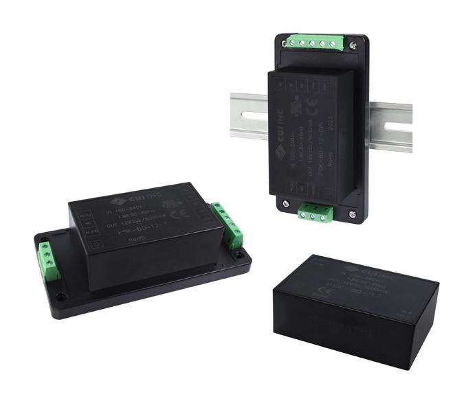 PSK-60-12-DIN POWER SUPPLY, ITE, 12V, 5A CUI