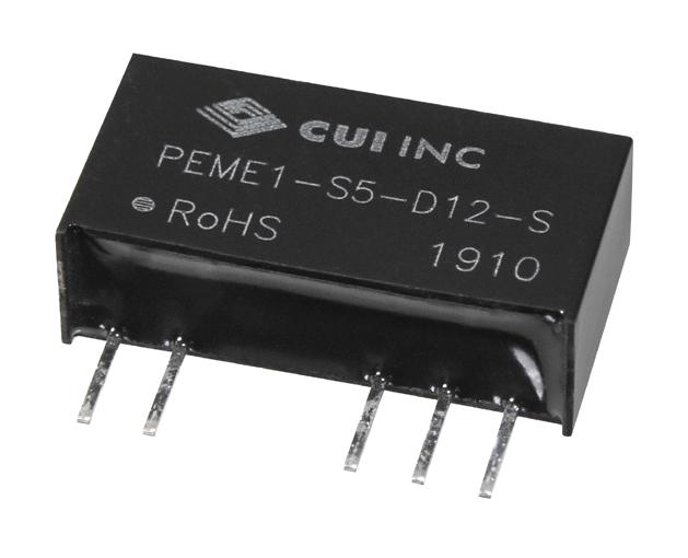 PEME1-S5-D15-S DC-DC CONVERTER, 2 O/P, 1W CUI