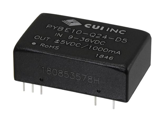 PYBE10-Q24-S15 DC-DC CONVERTER, 15V, 0.667A CUI