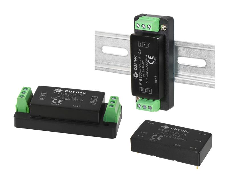 PYBE30-Q24-S12-T DC-DC CONVERTER, 12V, 2.5A CUI