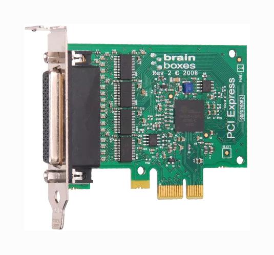 PX-260. PCI EXPRESS CARD, 4 X RS232, 1MBAUD BRAINBOXES