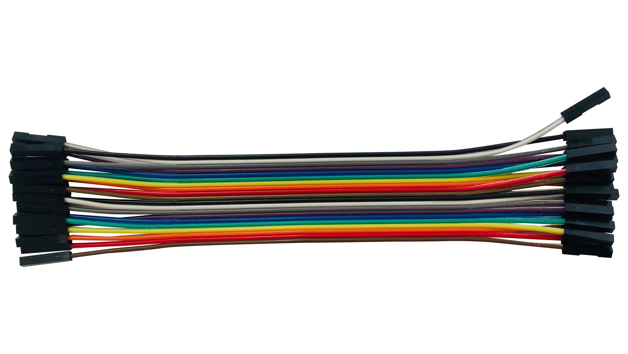 MP006284 JUMPER WIRE KIT, FEMALE TO FEMALE, 100MM MULTICOMP PRO