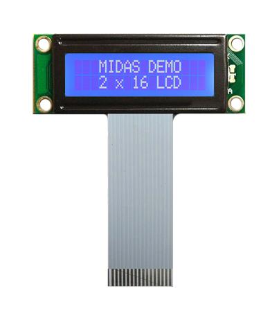 MC21603A6W-BNMLW-V2 LCD DISPLAY, TRANSMISSIVE, STN, 3.15MM MIDAS