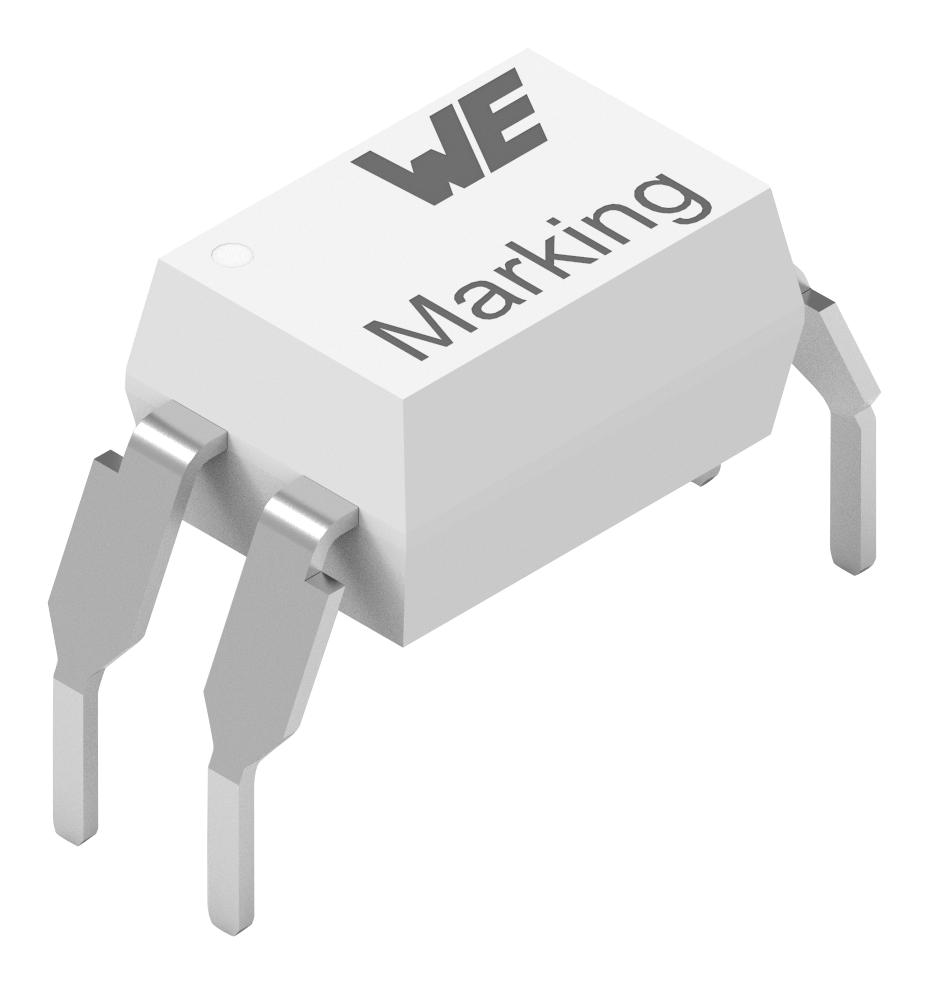 140814241110 OPTOCOUPLER, TRANSISTOR, 80V, DIP-4 WURTH ELEKTRONIK