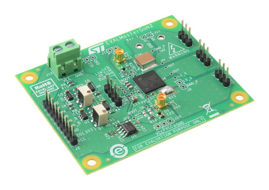 EVALMASTERGAN2 DEMO BOARD, HALF BRIDGE GAN GATE DRIVER STMICROELECTRONICS