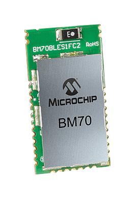 BM70BLES1FC2-0B05BA BLUETOOTH MODULE, BLE 5.0, 2.402-2.48GHZ MICROCHIP