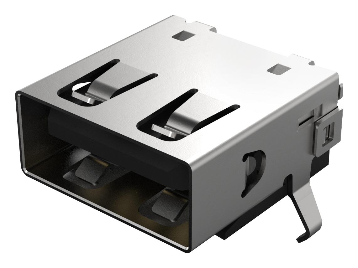USB1130-15-A USB CONN, 2.0 TYPE A, R/A RCPT, 4POS, TH GCT (GLOBAL CONNECTOR TECHNOLOGY)