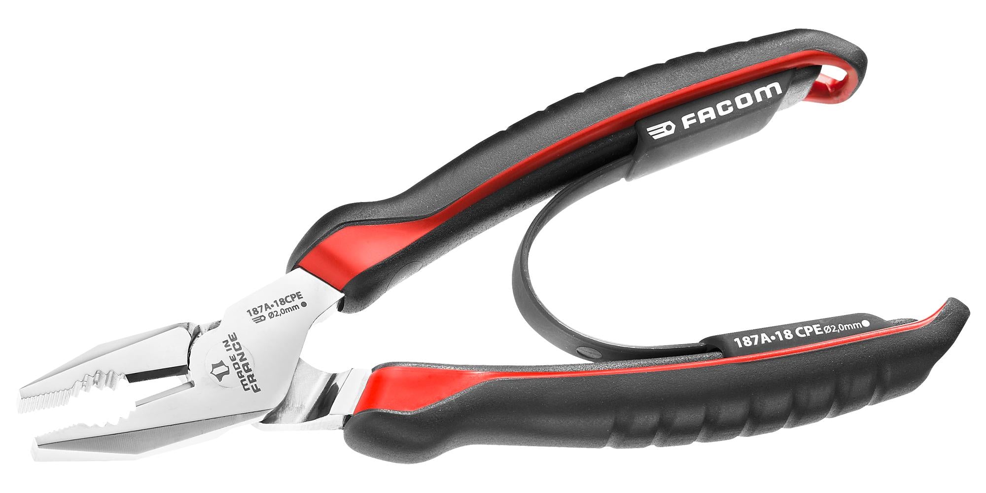 187A.18CPE COMBINATION PLIER, 2MM, 185MM L FACOM
