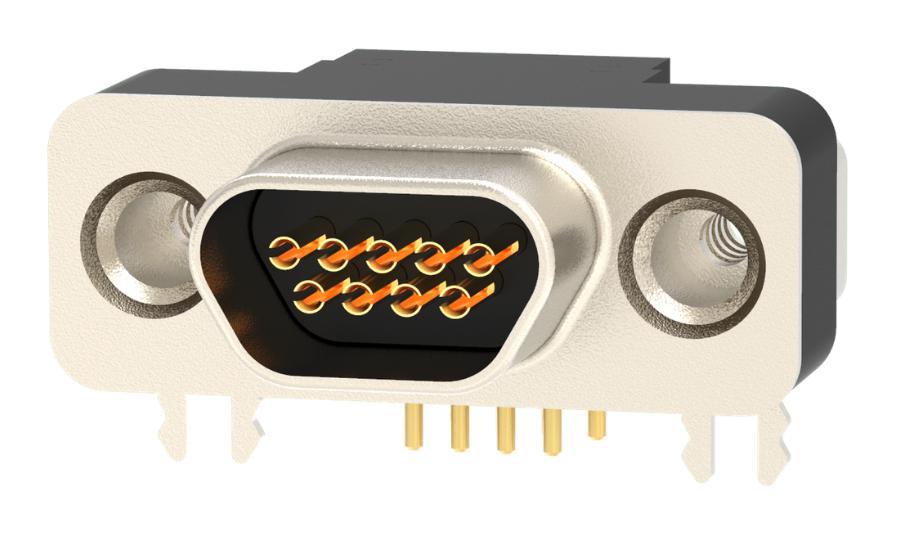 581-M09-213L461 MICRO-D SUB CONN, R/A RCPT, 9POS, SOLDER NORCOMP