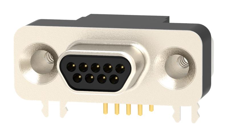 581-M09-113L461 MICRO-D SUB CONN, R/A PLUG, 9POS, SOLDER NORCOMP