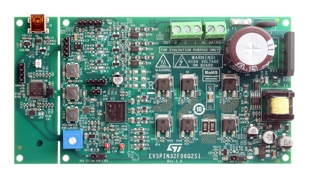 EVSPIN32F06Q2S1 EVAL BOARD, 3PH PMSM/BLDC MOTOR INVERTER STMICROELECTRONICS