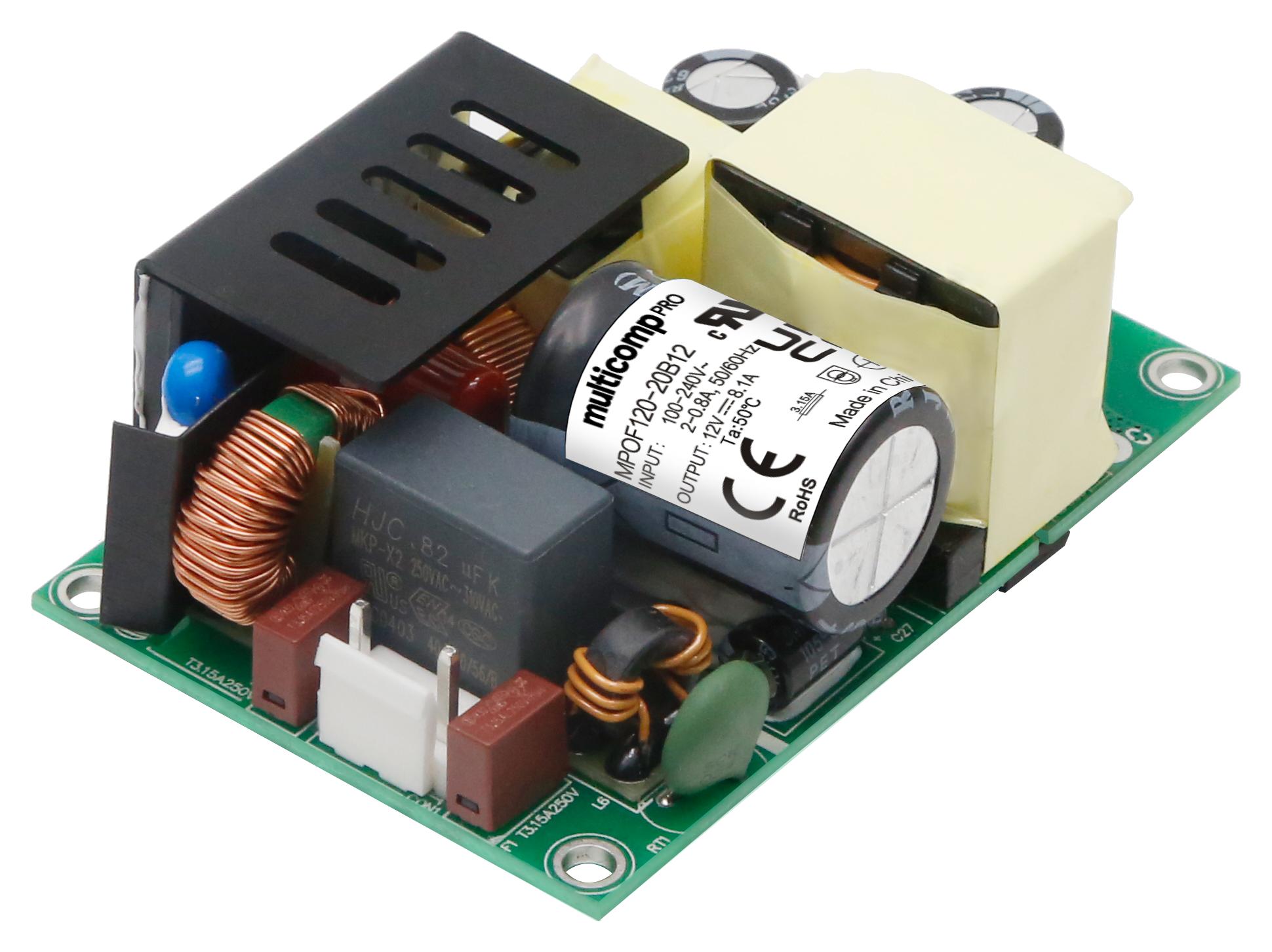 MPOF120-20B27 POWER SUPPLY, AC-DC, 27V, 4.44A MULTICOMP PRO