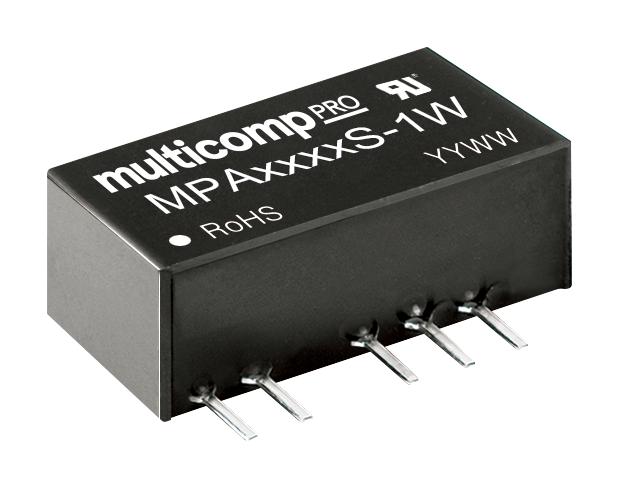MPA0515S-1W DC-DC CONVERTER, 2 O/P, 1W MULTICOMP PRO