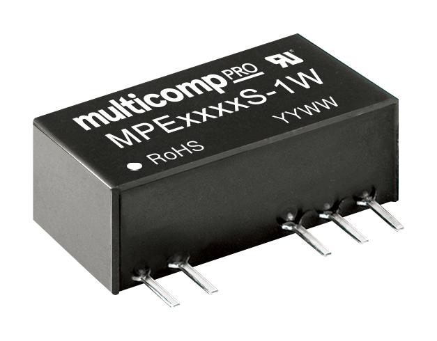 MPE0512S-1W DC-DC CONVERTER, 2 O/P, 1W MULTICOMP PRO