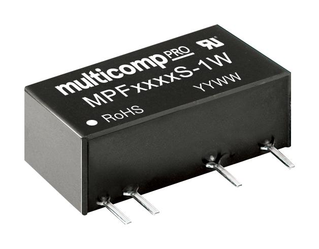 MPF2412S-1W DC-DC CONVERTER, 12V, 0.083A MULTICOMP PRO