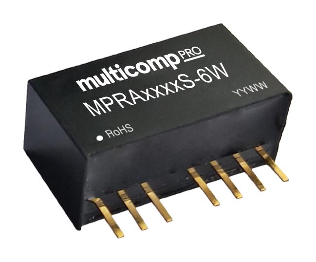 MPRA2412S-6W DC-DC CONVERTER, 2 O/P, 6W MULTICOMP PRO