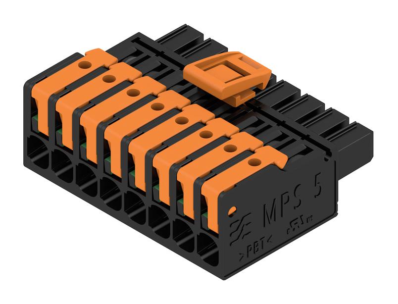 2741730000 TERMINAL BLOCK, PLUGGABLE, 8POS, 14AWG WEIDMULLER