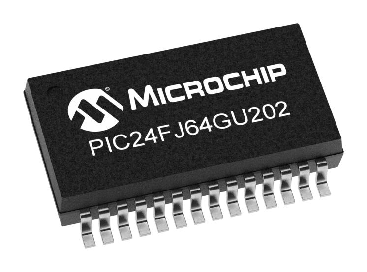 PIC24FJ64GU202-I/SO MCU, 16BIT, 32MHZ, SOIC-28 MICROCHIP