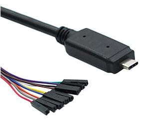 USBC-HS-UART-3.3V-3.3V-1800-SPR SMART CABLE, USB-UART, FT232H, 1.8M CONNECTIVE PERIPHERALS