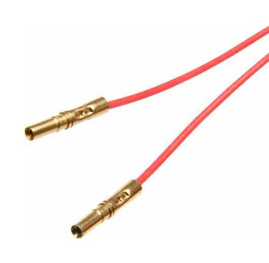 M80-9170099 FEMALE CONTACT W/28AWG WIRE, RED, 300MM HARWIN