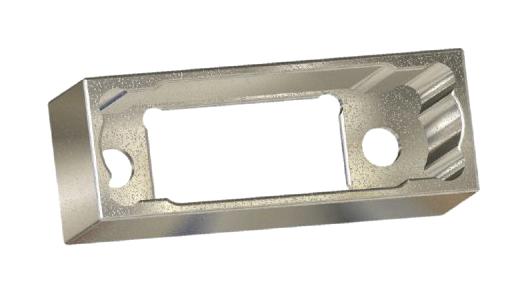 M80-9061002 BACKSHELL METAL, PLUG, 180DEG, ALUMINIUM HARWIN