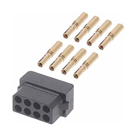 B5740-208-F-C-2 CONNECTOR, RCPT, 8POS, 2ROW, CRIMP HARWIN