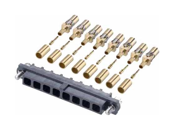 M80-FC305F1-08 CONNECTOR, RCPT, 8POS, 1ROW, CRIMP HARWIN