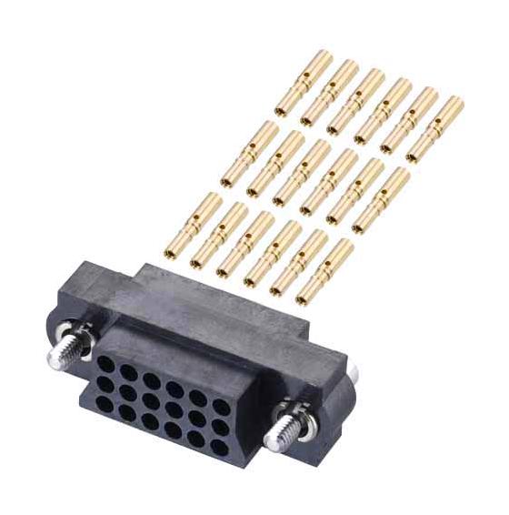 M83-LFD1F2N18-0000-000 CONNECTOR, RCPT, 18POS, 3ROW, 2MM HARWIN