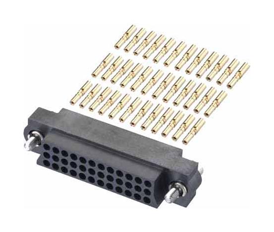 M83-LFD1F2N54-0000-000 CONNECTOR, RCPT, 54POS, 3ROW, CRIMP HARWIN