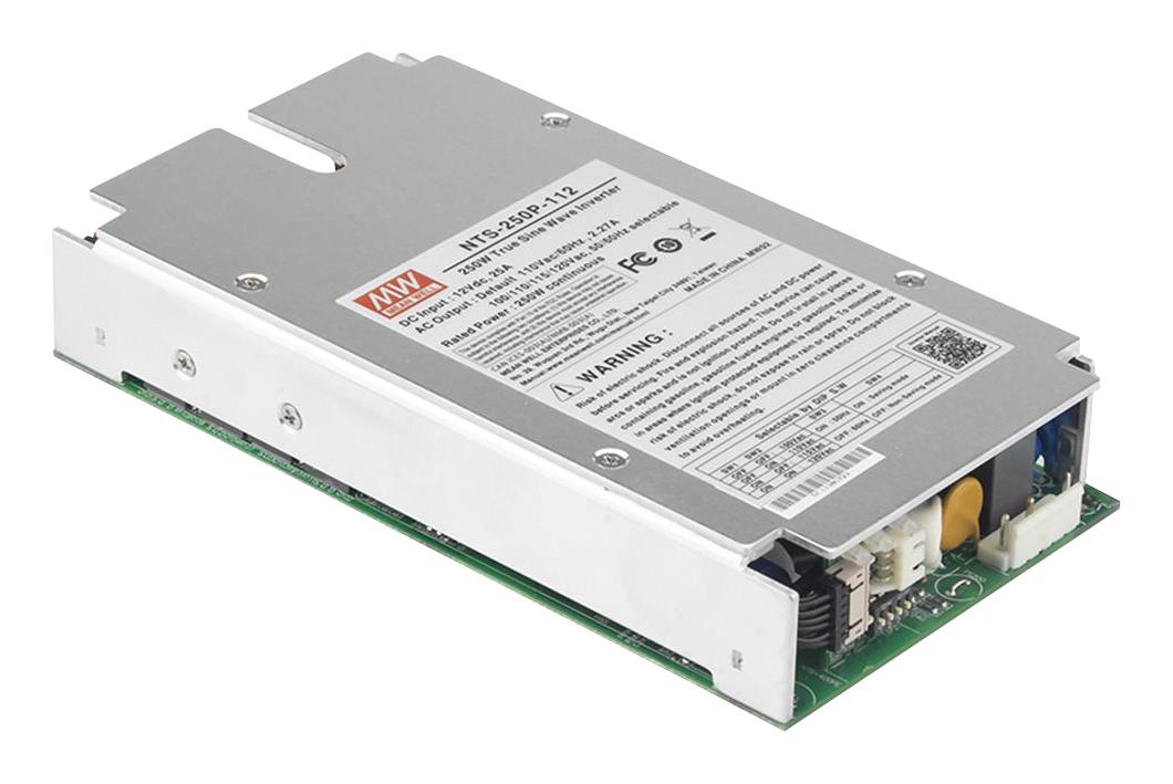NTS-250P-212 DC/AC INVERTER, 12V, 230V MEAN WELL