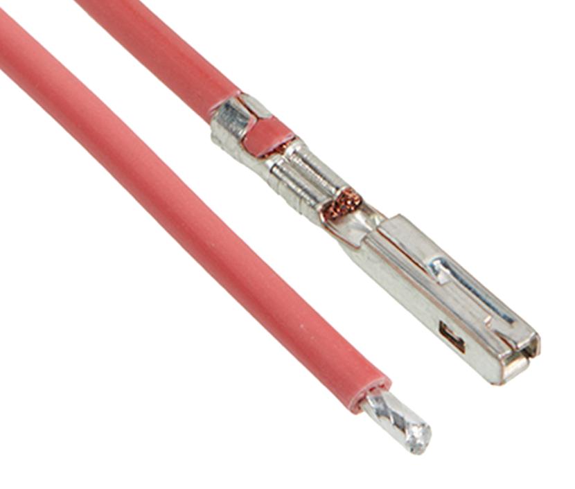 2163012225 CABLE ASSY, SOCKET-FREE END, RED, 450MM MOLEX