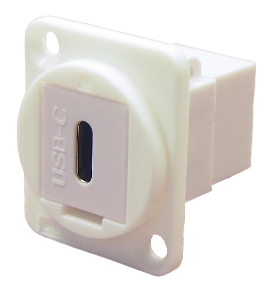 CP30201W USB ADAPTER, TYPE C RCPT-RCPT, CSK HOLE CLIFF ELECTRONIC COMPONENTS