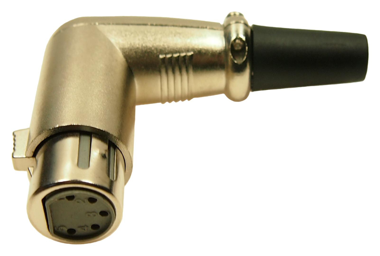 MP60955N XLR CONNECTOR, R/A PLUG, 5POS, CABLE MULTICOMP PRO