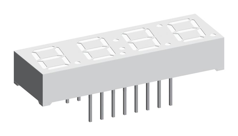 TDCR1050M LED 7-SEG DISPLAY, COM ANODE, RED, 6MCD VISHAY