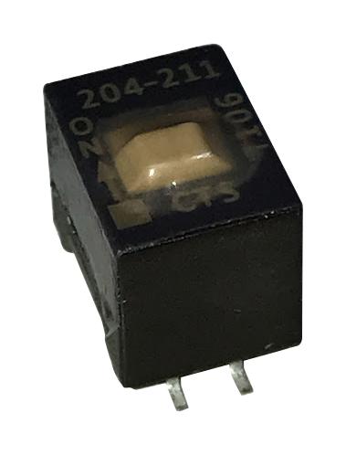 204-211ST DIP SWITCH, 0.1A, 50VDC, 1POS, SMD CTS