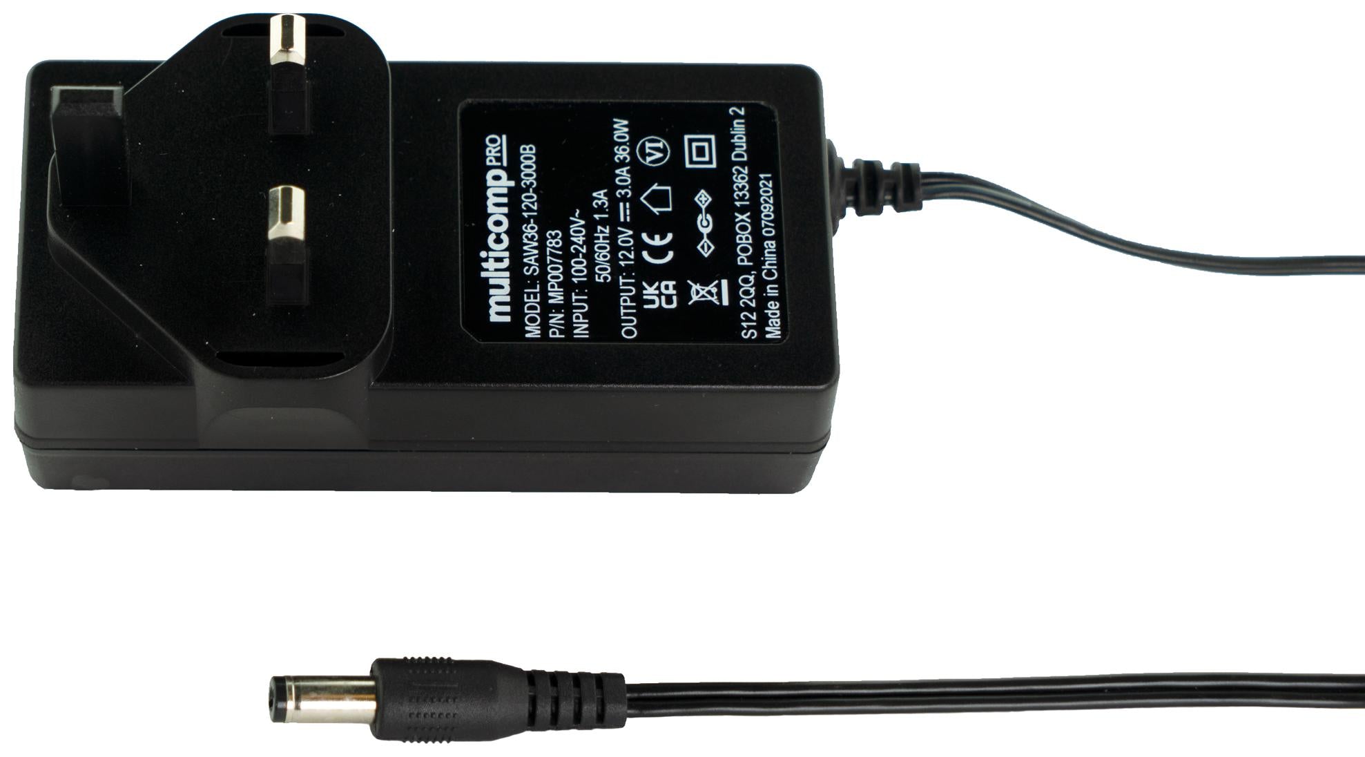 MP007782 ADAPTER, AC-DC, 5V, 4A MULTICOMP PRO